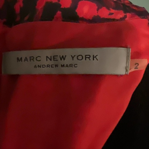 Marc New York Gorgeous Fit & Flare Red Print Dress - Picture 5 of 5